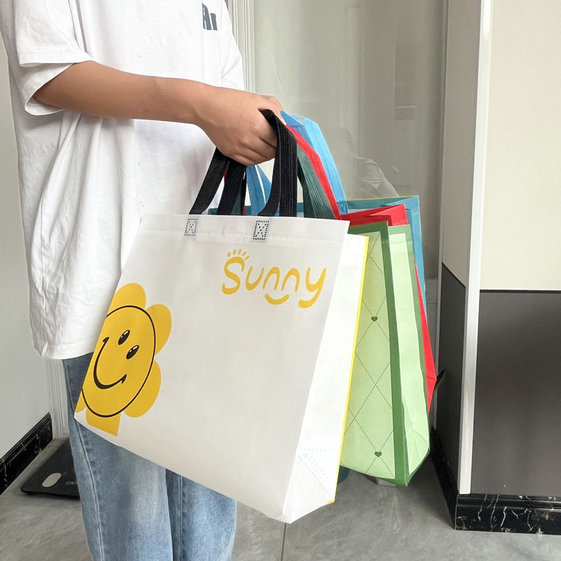 无纺布手提袋定制logo帆布袋环保袋男女童装衣服装店礼品包装袋子 - 图1