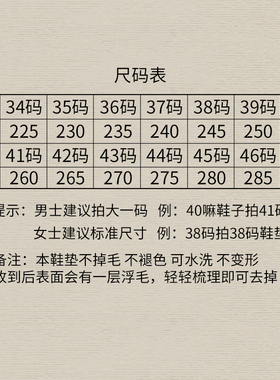 冬季保暖加厚羊毛绒鞋垫