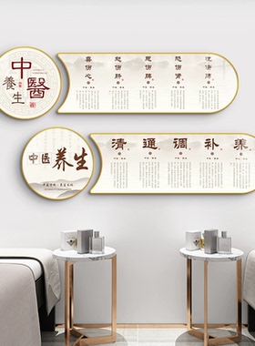 养生馆墙面装饰画四季养生