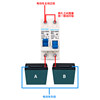 Interlocking circuit breaker for two sets of battery transfer switches for electric vehicles