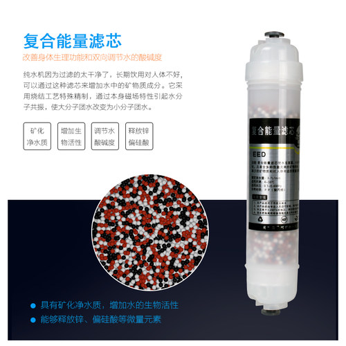 后置T33家用净水直饮水反渗透纯水机通用矿化净水器滤芯过滤器滤 - 图0