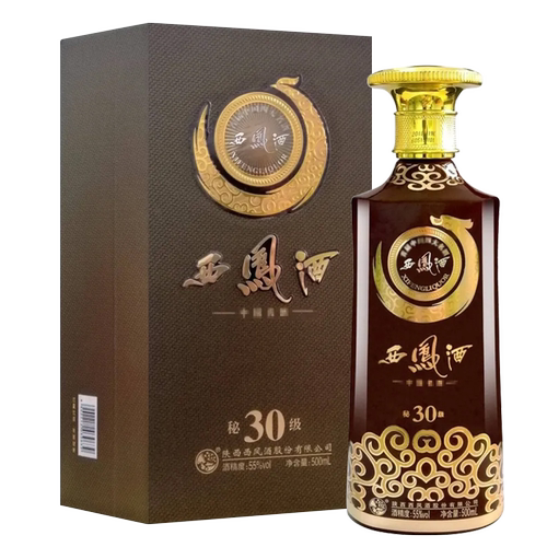 2018年西凤酒凤香经典55度秘30陈年凤香型西凤高度白酒送礼盒装 - 图3