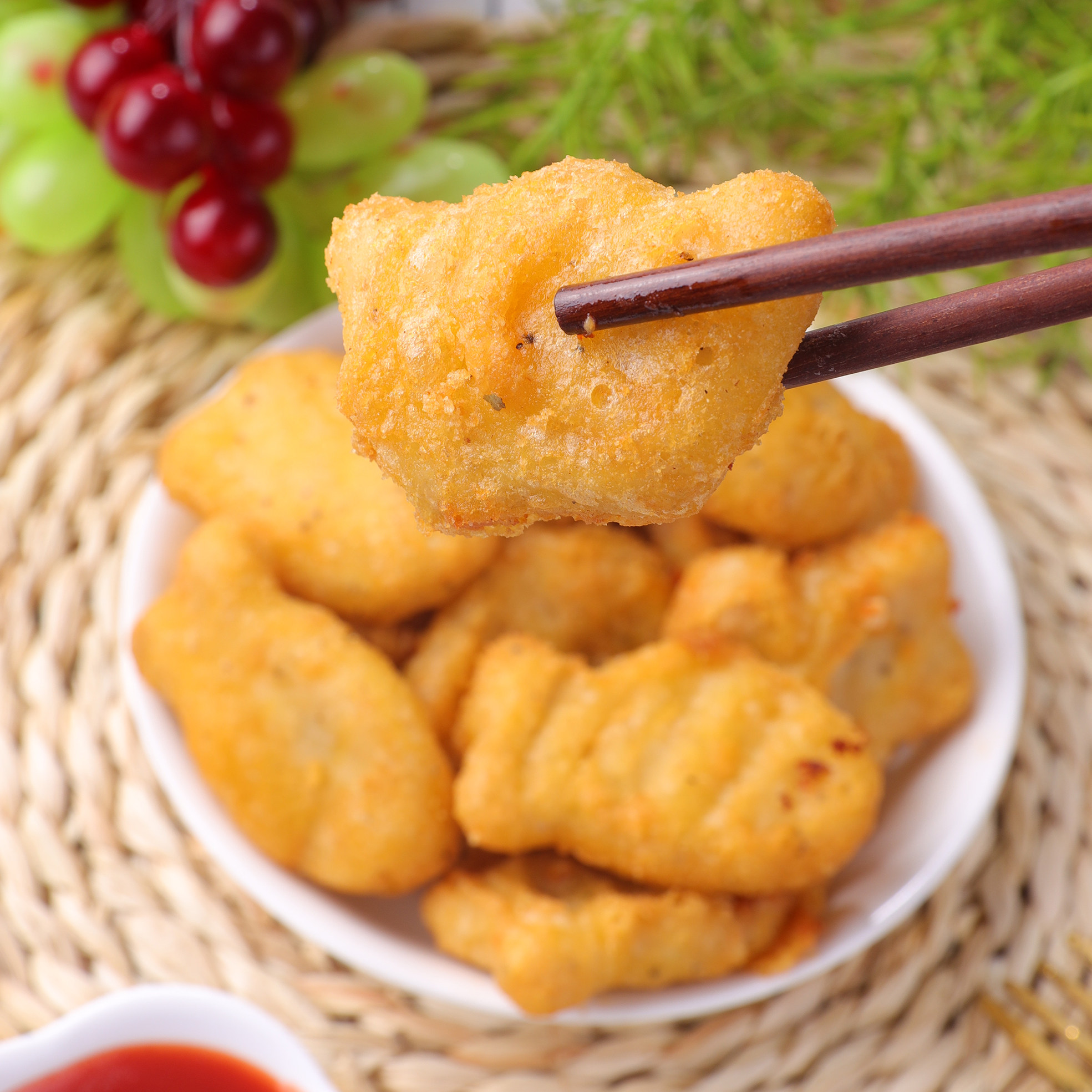 圣农黑椒鸡块1kg约40个原味炸鸡 上校鸡块餐饮家庭冷冻小吃半成品