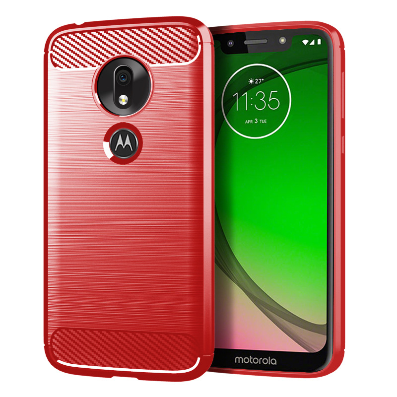 适用MOTOG7Play欧亚版手机壳MOTO G7 Play欧亚版保护套拉丝纹软壳 - 图2