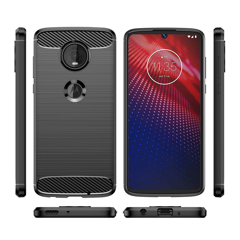 适用Moto Z4手机壳Z4 Force/Z4 Play/XT1980-4通用保护套拉丝纯色防摔软壳 - 图0