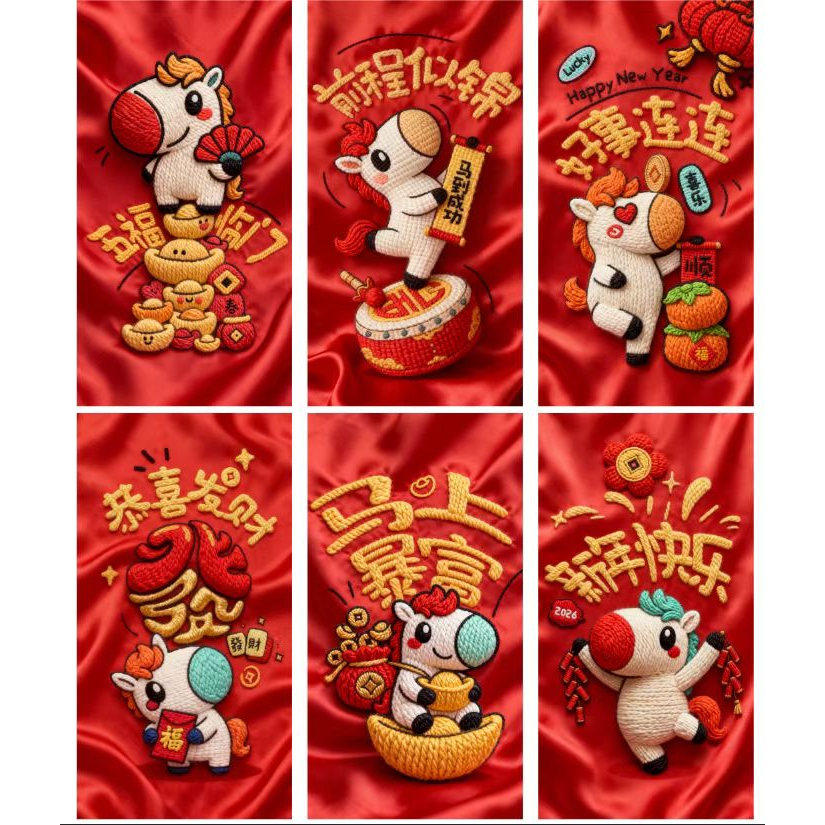 马年立体红包2026新款高颜值新年红包