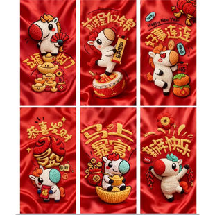 马年立体红包2026新款高颜值新年红包