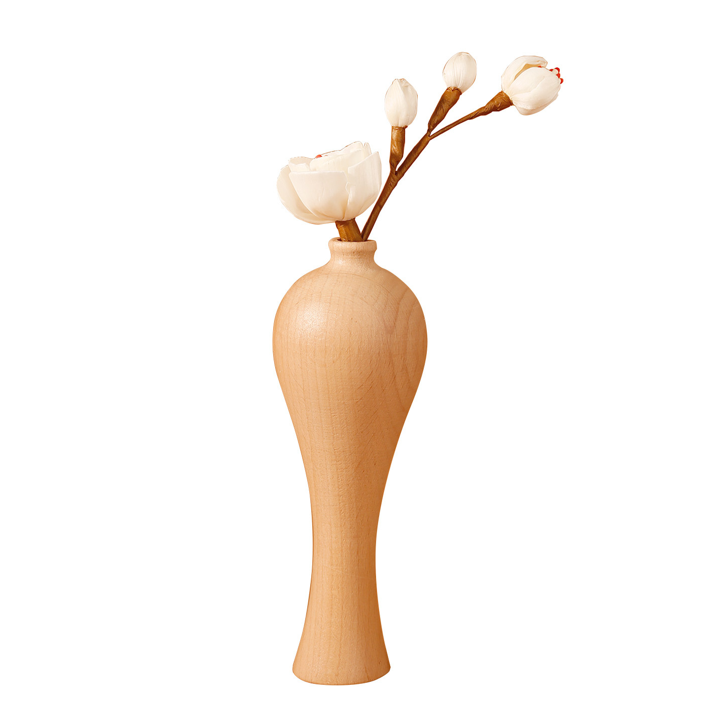 实木花瓶香薰瓶扩香木茶台摆件博古架中式装饰北欧通草花精油空瓶,淘宝优惠券,粉丝福利购,淘宝优惠卷