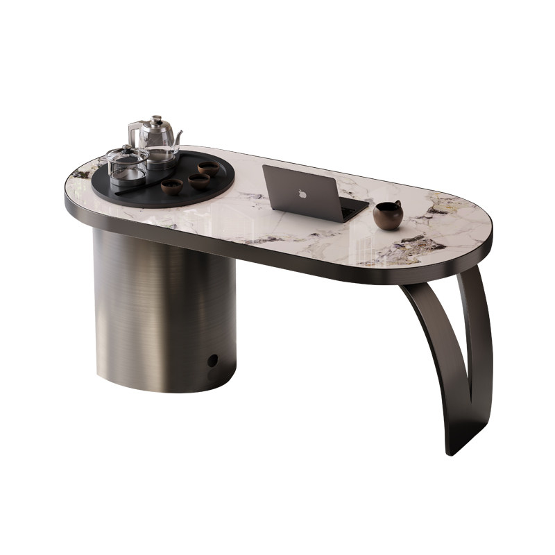 意式轻奢岩板茶台不锈钢现代简约家用办公功夫泡茶阳台茶桌椅组合,淘宝优惠券,粉丝福利购,淘宝优惠卷