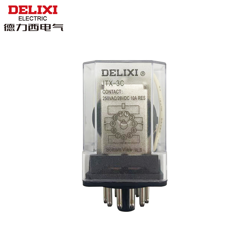 德力西中间继电器JTX-2C JTX-3C 8圆脚DC24V AC220V AC380 11脚 - 图3