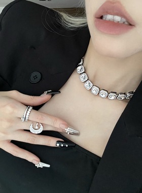 方糖满天星轻奢项链高级感法式