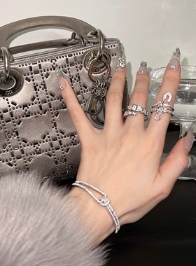 蛇形重工开口戒指轻奢