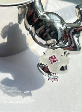 乌云个性潮流开口戒指气质女