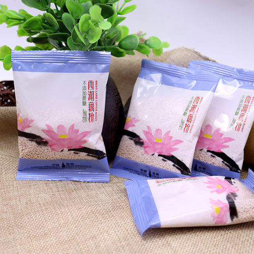 万事隆藕粉杭州特产西湖藕莼代餐无蔗糖冲饮早餐莲藕粉羹350g - 图2