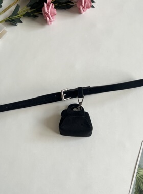韩系ins麂皮绒腰包女百搭