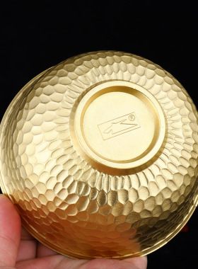 秽迹金刚法法器9.5cm纯黄铜碗铜饭碗金饭碗家用2024新款喝法水用