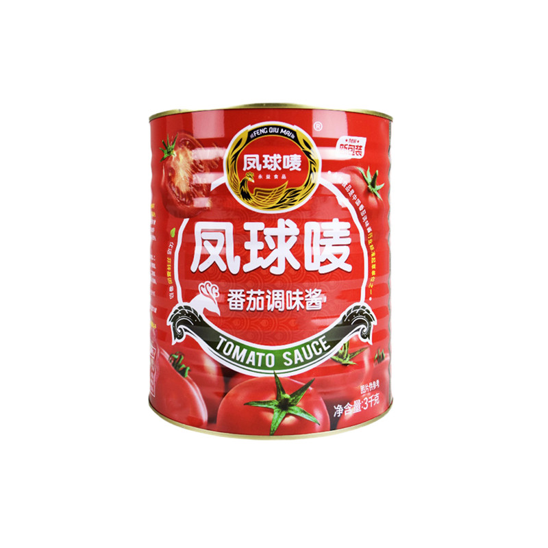 番茄酱3kg整箱6桶装商用意大利面寿司薯条西红柿调味蘸料酱凤球唛 - 图3