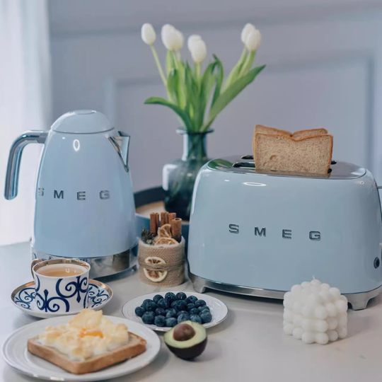 SMEG TSF01斯麦格多功能复古烤面包机吐司机多士炉家用加热早餐机
