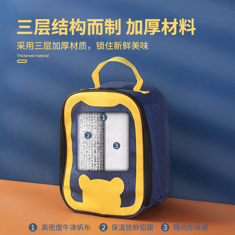 ins饭盒加厚保温袋铝箔上班族学生带餐包防水手提保鲜外卖便当包,淘宝优惠券,粉丝福利购,淘宝优惠卷