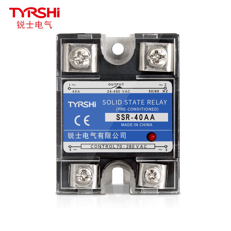 SSR-25AA单相固态继电器SSR-40AA交流控交流220V480V小型60A100a_虎窝淘