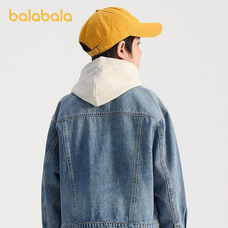 【商场同款】巴拉巴拉童装男童外套儿童牛仔上衣2026新款春装纯棉,淘宝优惠券,粉丝福利购,淘宝优惠卷