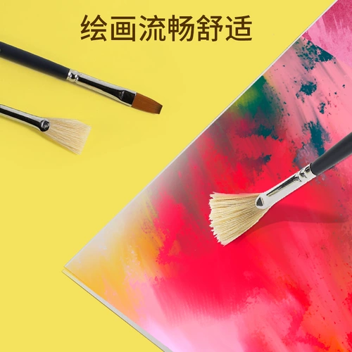 Гуашь, мел, акварель, кисть, профессиональный художественный комплект для школьников, пигментированный акрил для создания градиентных переходов, щетка для начинающих