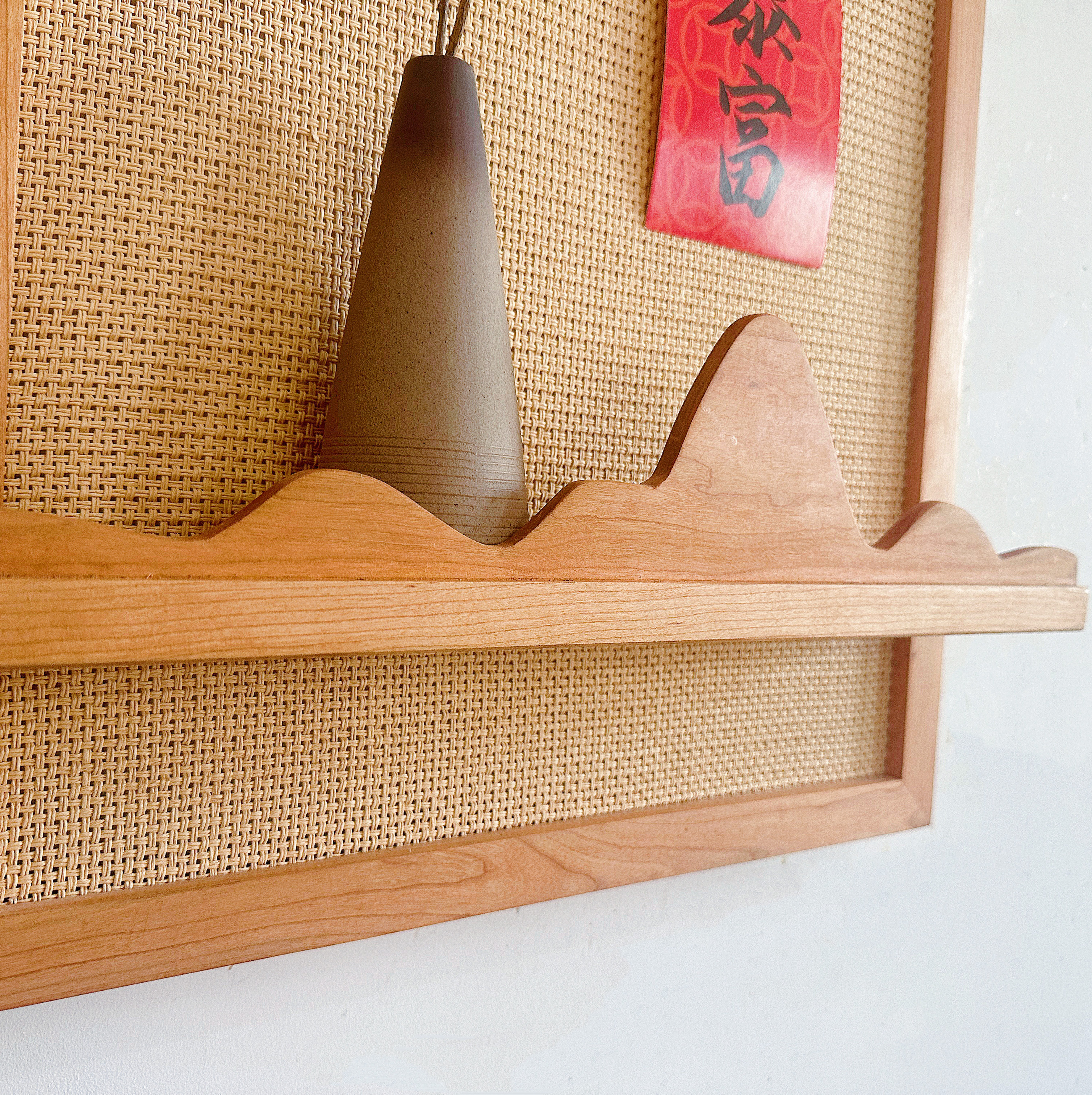 实木编织电表箱装饰画改造电表盒樱桃木装饰遮丑家用配电箱置物架,淘宝优惠券,粉丝福利购,淘宝优惠卷