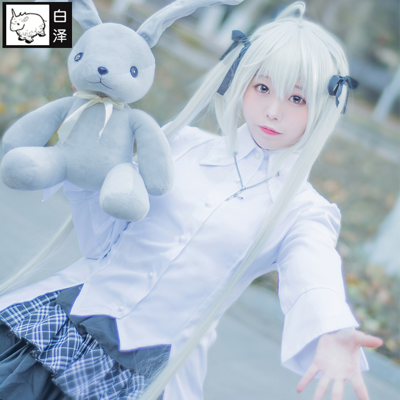 白泽春日野穹COS服装全套穹妹萝莉装动漫缘之空cosplay衣服制服女-图0