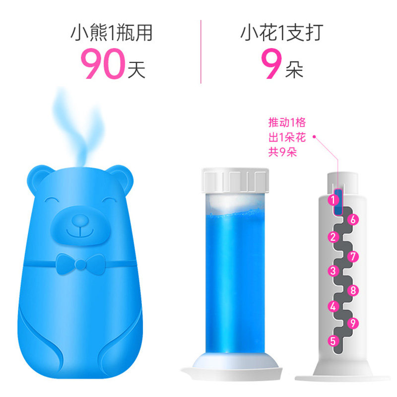 敞露马桶小花厕所除臭神器洁厕灵 敞露马桶清洁剂/洁厕剂