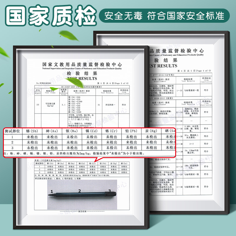 晨光马克笔48色套装小学生用水性无毒可水洗双头彩色绘画可水洗儿童幼儿园美术专用24色36色60色油性软头画笔-图3