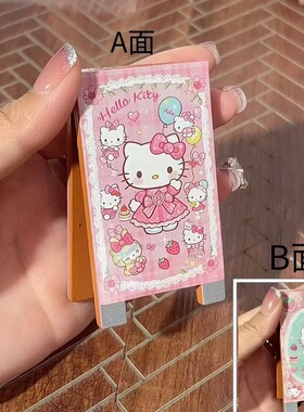 迷你KT猫招牌木质摆件娃娃屋场景模型道具diy蛋糕烘焙饰品材料