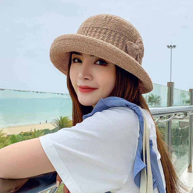 帽子女款2025新款女士礼帽夏季时尚洋气好看女帽百搭太阳帽防晒帽