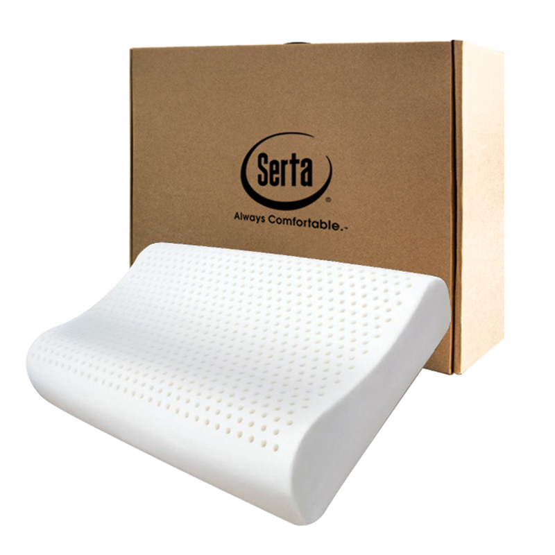 serta/美国舒达 轻奢乳胶枕单人护颈成人舒适睡枕 官方旗舰店正品