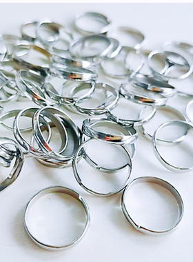 工厂现货不掉色316钛钢素戒弧度戒情侣光面开口大方时尚对介指环