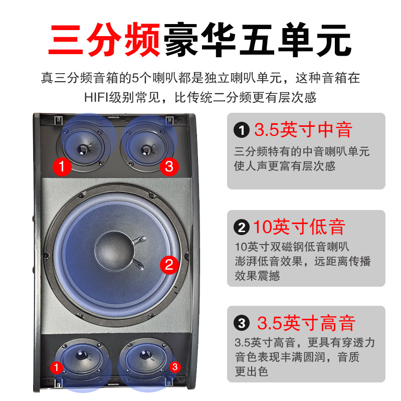 正品JBL KI110/112 家庭ktv音响套装全套点歌机家用k歌卡拉OK音箱 - 图3