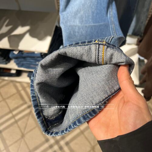Lee正品 2026春款男士宽松直筒阔蓝牛仔裤LMB011373209212-A09872 - 图3