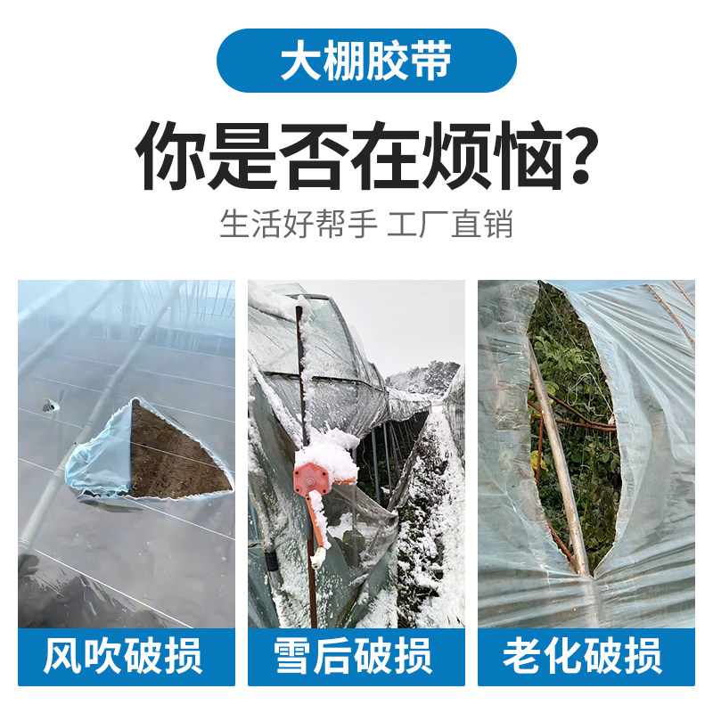 大棚膜修补专用胶带加厚农用大棚薄膜防水防冻抗老化强力高粘修补,淘宝优惠券,粉丝福利购,淘宝优惠卷