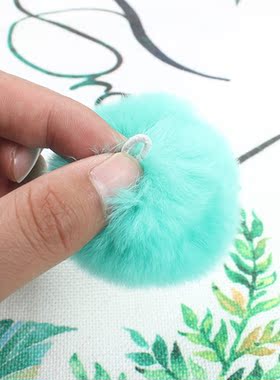 diy5厘米手工耳饰毛球