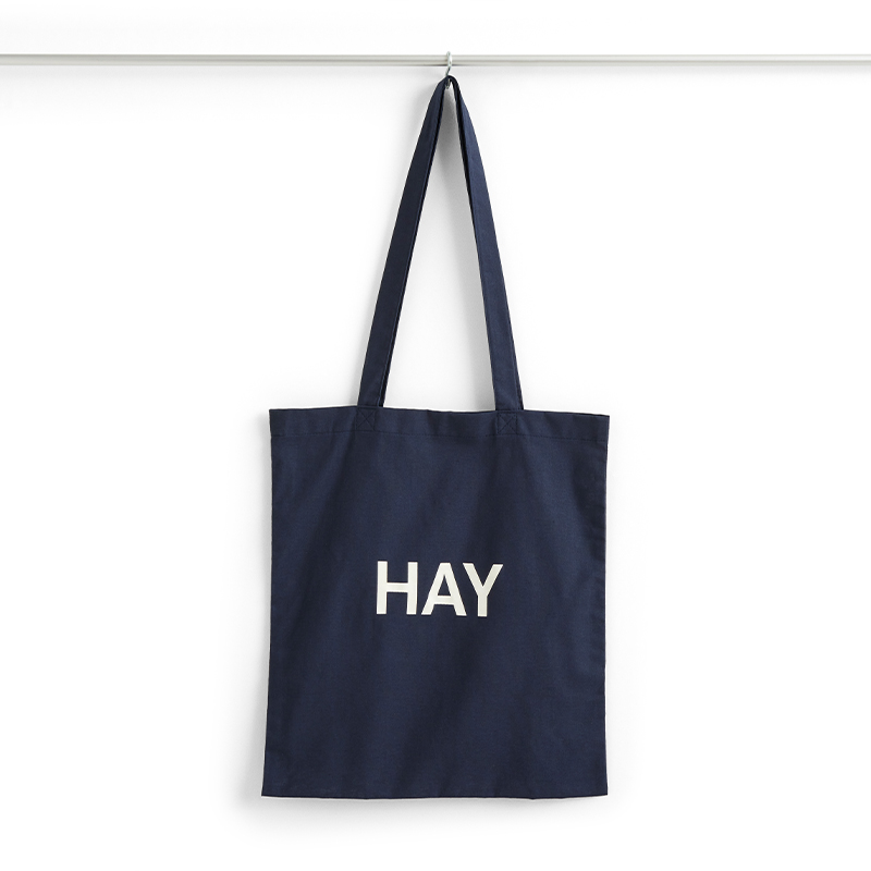 新品HAY Tote Bag 环保购物布艺购物袋字母Logo纯棉帆布袋 环保袋 - 图3