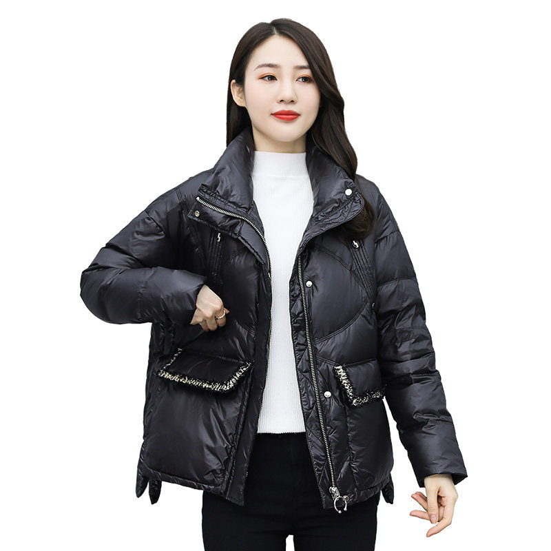 小香风轻薄2020年冬季新款面包服 猫人女装羽绒服