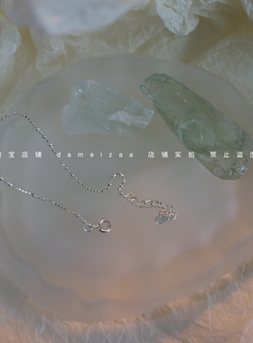 S925纯银裸链珠珠小豆豆手链女生ins风小众设计简约日常叠戴