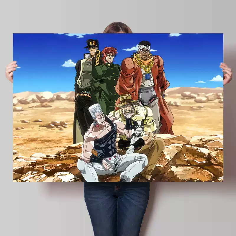 JOJO的奇妙冒险动漫海报周边空条承太郎吉良吉影二次元宿舍墙贴纸 - 图0