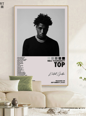 YoungBoy Never Broke Again音乐专辑海报说唱卧室墙面装饰挂画