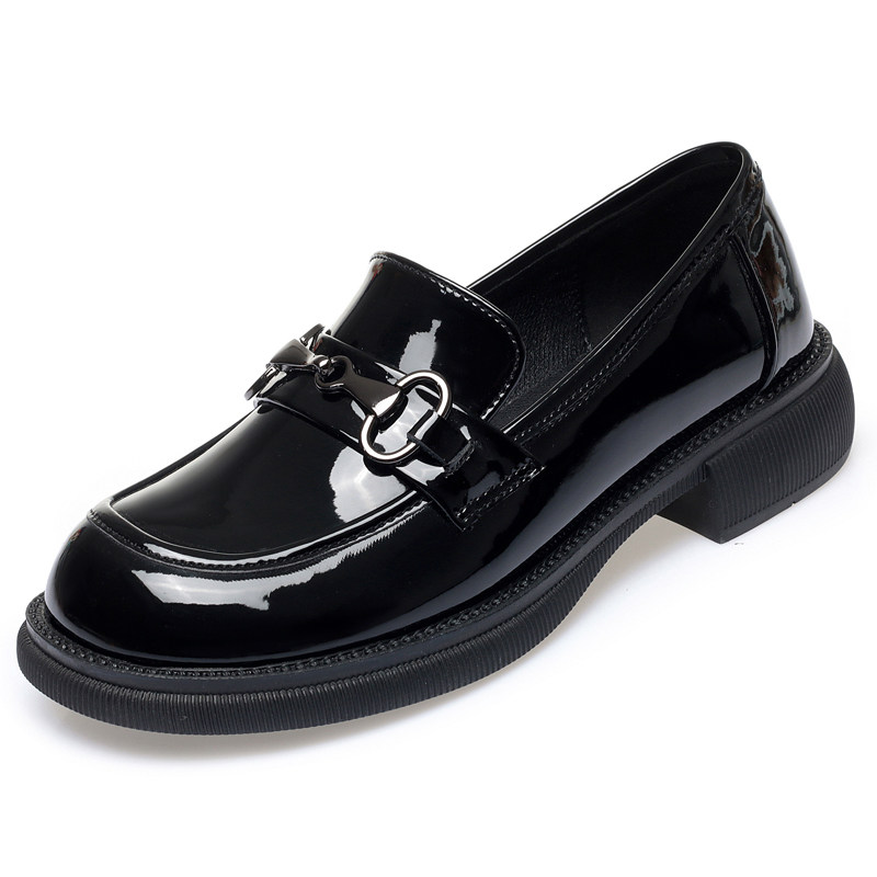 全牛皮真皮单鞋女春秋乐福鞋软底工作鞋低跟中老年妈妈鞋舒适皮鞋,淘宝优惠券,粉丝福利购,淘宝优惠卷