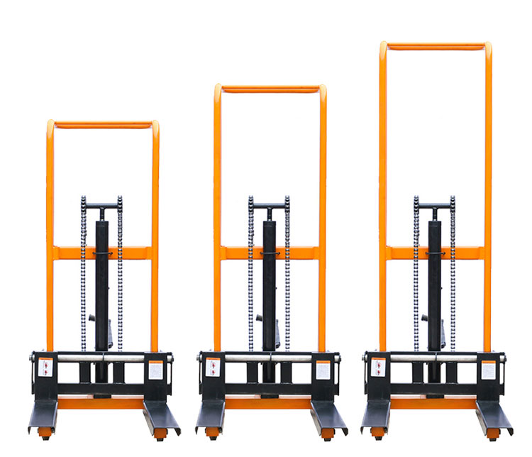 手动堆高车 电动小型手推液压升降装卸机升高车 200KG搬运叉车