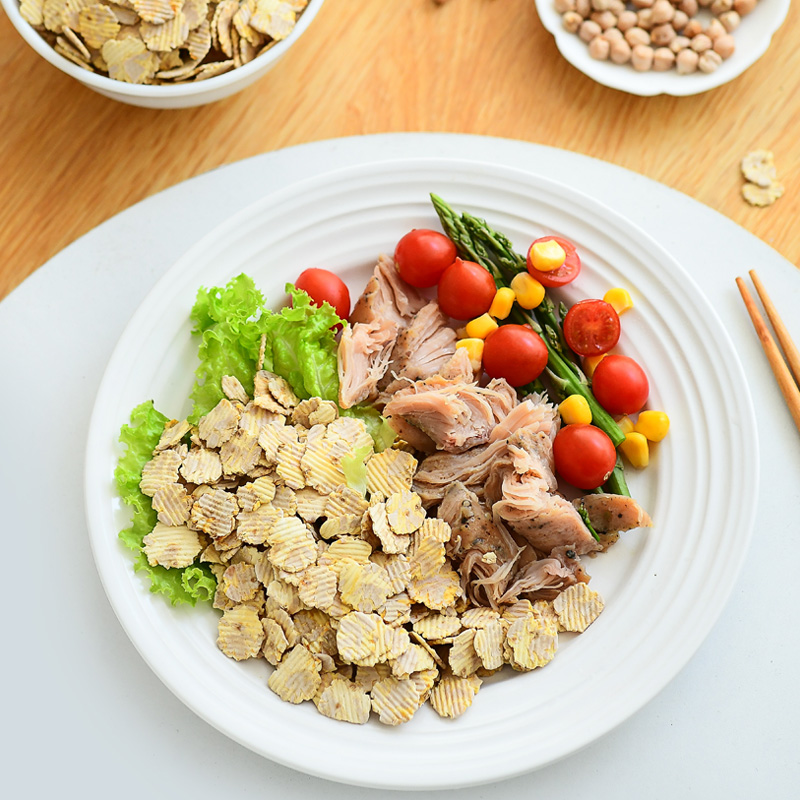 即食纯鹰嘴豆片500g熟原味非油炸鹰嘴豆脆香酥干吃粗粮健身零食 - 图1