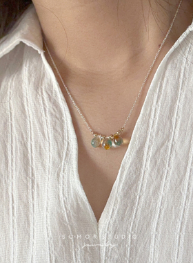 苏茉小记S925纯银人鱼姬锁骨链