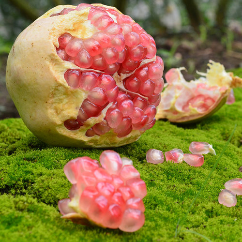 云南蒙自老品种薄皮绿籽水晶特大甜石榴新鲜水果9斤9~10枚 - 图2