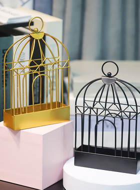鸟笼轻奢风蚊香炉纯手工桌面摆件
