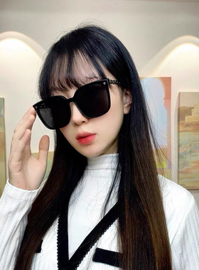 出片吸睛太阳镜女链条腿遮阳墨镜显脸小防紫外线夏季防晒旅游眼镜